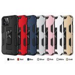 Wholesale Military Grade Armor Protection Stand Magnetic Feature Case for iPhone 12 Pro Max 6.7 (Black)